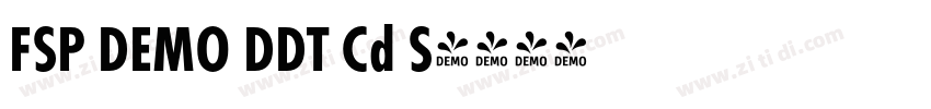 FSP DEMO DDT Cd S字体转换 FSP DEMO DDT Cd S字体转换